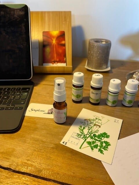 Processus de creation d'un parfum personnalisé.